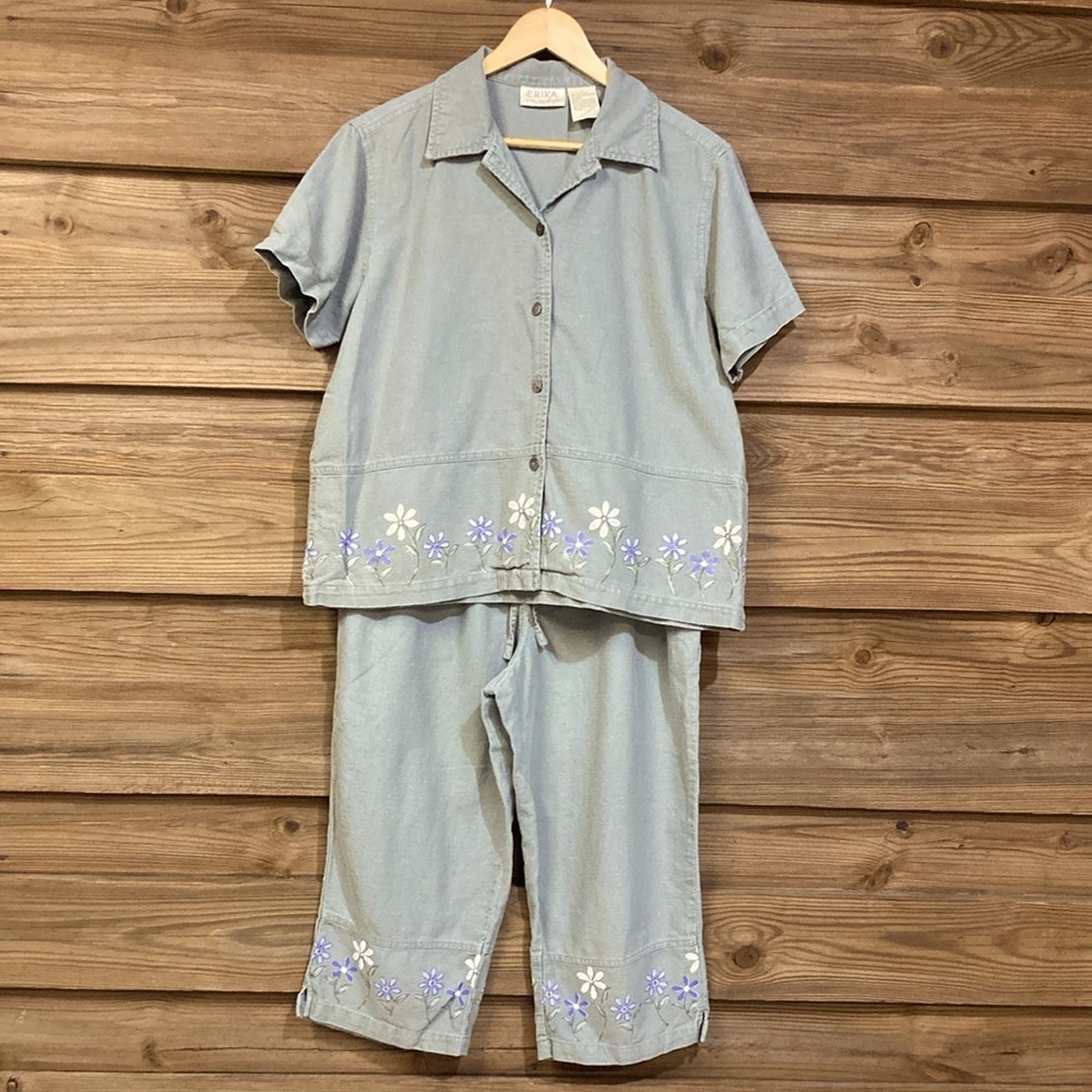 Erika Collection Linen Blend Set